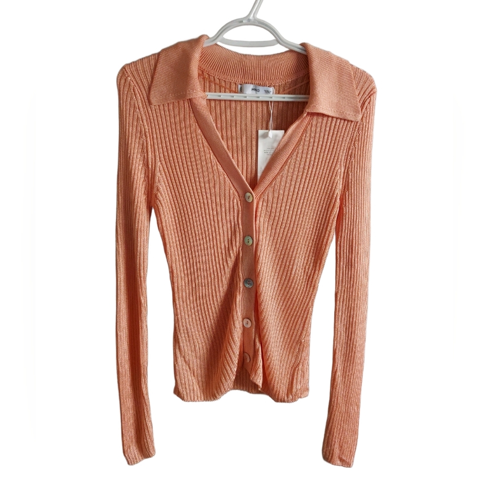 Mango Polo-Neck Cardigan